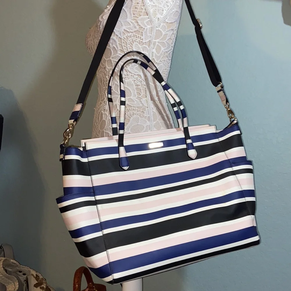Kate Spade Striped Kaylie grove street Diaper Baby Bag
